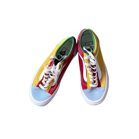 Vans Yatch club Old Skool color block low top lace-up skate shoes canvas 5.5 - Picture 2 of 9